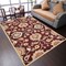 Hand Tufted Wool Area Rug Maroon K00712 Soft High Pile Eco-Friendly 5X8